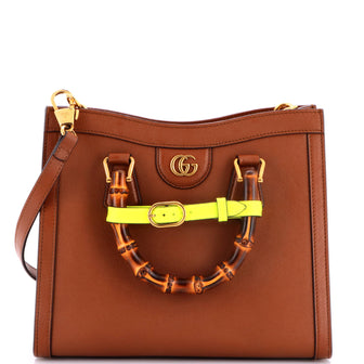 Gucci Diana NM Bamboo Handle Tote Leather Small
