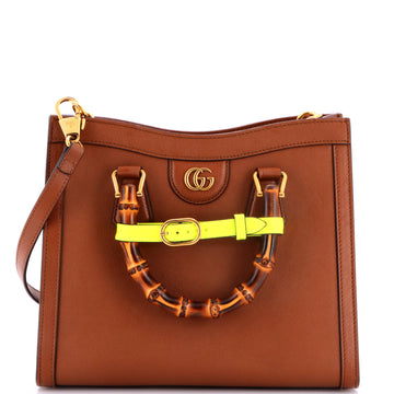 Gucci Diana NM Bamboo Handle Tote Leather Small