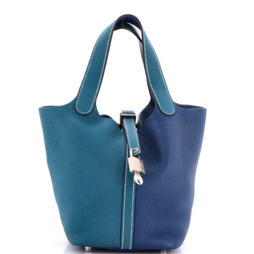 Hermes Picotin Lock Bag Bicolor Clemence PM