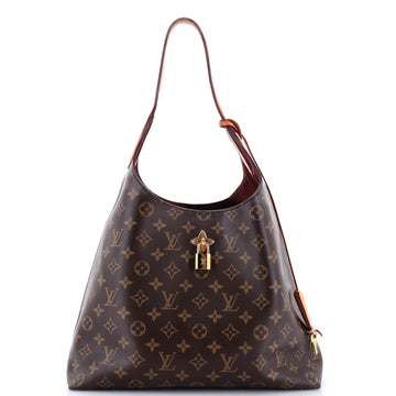 Louis Vuitton Flower Hobo Monogram Canvas with Leather