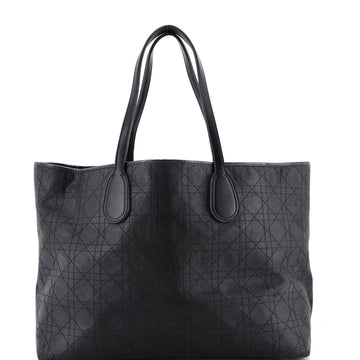 Christian Dior New Panarea Tote Cannage Stitch Rosato Canvas Medium