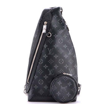 Louis Vuitton Duo Sling Bag Monogram Eclipse Canvas