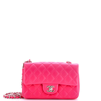 Chanel Classic Single Flap Bag Quilted Lambskin Mini