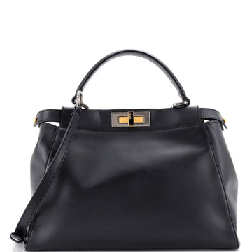 Fendi Peekaboo Bag Rigid Leather Regular