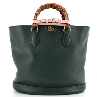 Gucci Diana Convertible Bucket Bag Leather Medium