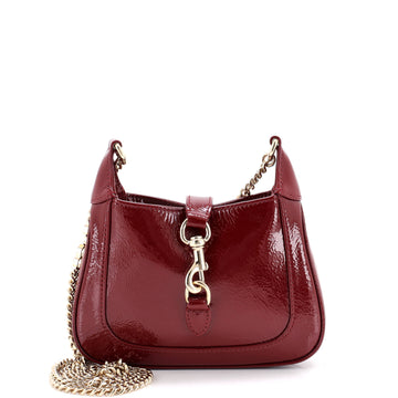 Gucci Jackie Notte Chain Hobo Patent Mini