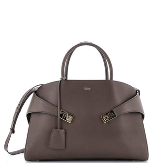 Salvatore Ferragamo Hug Top Handle Bag Leather Large