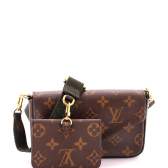 Louis Vuitton Felicie Strap & Go Handbag Monogram Canvas