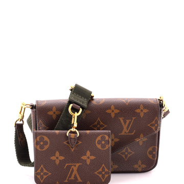 Louis Vuitton Felicie Strap & Go Handbag Monogram Canvas