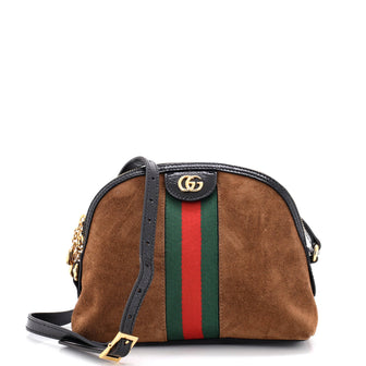 Gucci Ophidia Dome Shoulder Bag Suede Small