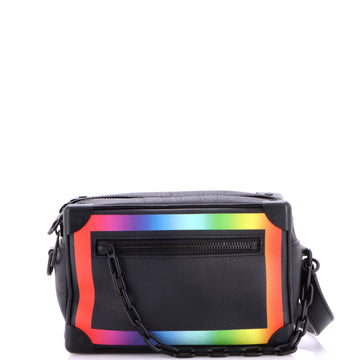 Louis Vuitton Soft Trunk Bag Rainbow Taiga Leather Mini