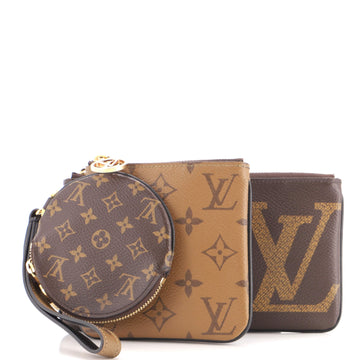 Louis Vuitton Trio Pouch Set Reverse Monogram Giant