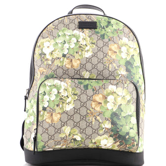 Gucci Zip Pocket Backpack Blooms Print GG Coated Canvas Medium