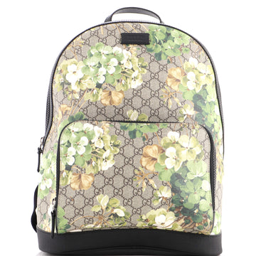 Gucci Zip Pocket Backpack Blooms Print GG Coated Canvas Medium