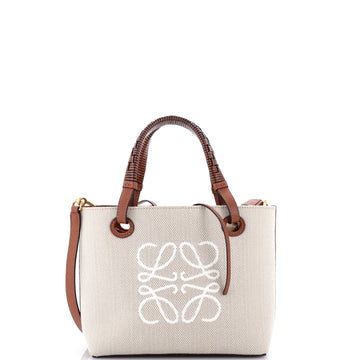 Loewe Anagram Square Basket Tote Canvas Mini