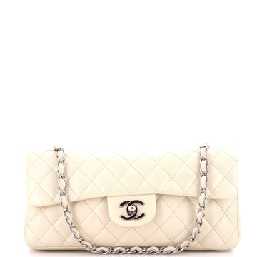 Chanel Classic Single Flap Bag Quilted Lambskin East West