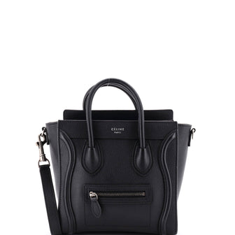 Celine Luggage Bag Grainy Leather Nano