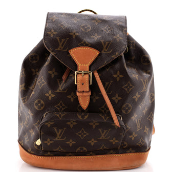 Louis Vuitton Vintage Montsouris Backpack Monogram Canvas MM