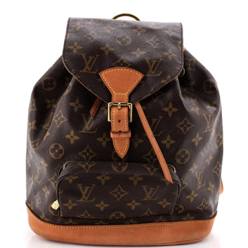 Louis Vuitton Vintage Montsouris Backpack Monogram Canvas MM