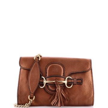Gucci Emily Chain Flap Bag Leather Small