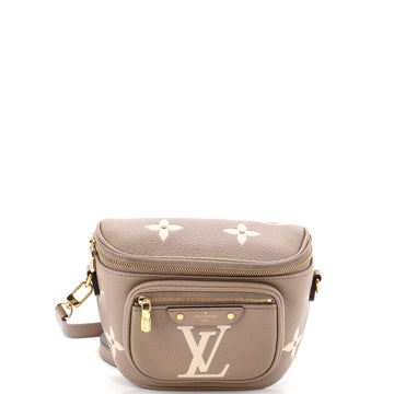 Louis Vuitton Bum Bag Bicolor Monogram Empreinte Giant Mini