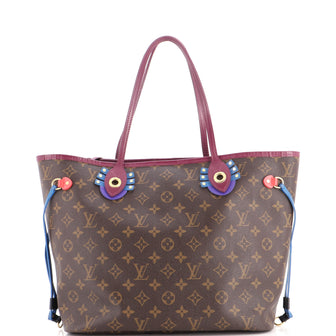 Louis Vuitton Neverfull NM Tote Limited Edition Totem Monogram Canvas with Leather MM