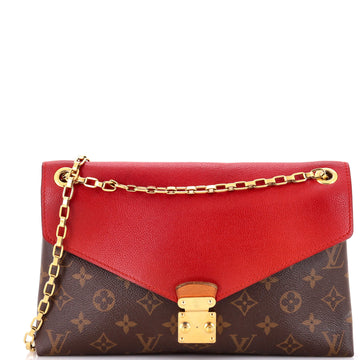 Louis Vuitton Pallas Chain Shoulder Bag Monogram Canvas and Calfskin