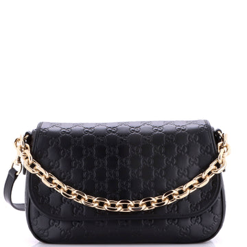 Gucci Emblem Arabella Shoulder Bag Guccissima Leather Medium