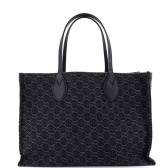 Gucci Ophidia Shopper Tote GG Denim Large