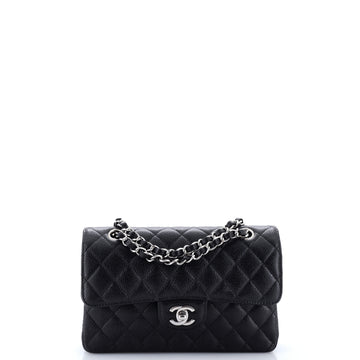 Chanel Classic Double Flap Bag Quilted Caviar Small