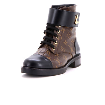Louis Vuitton Women's Wonderland Flat Ranger Boots Monogram Canvas and Leather