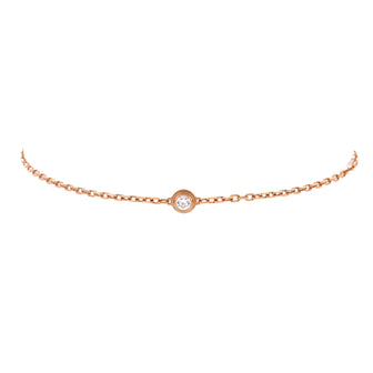 Cartier D'Amour Bracelet 18K Rose Gold and Diamond Small