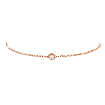Cartier D'Amour Bracelet 18K Rose Gold and Diamond Small