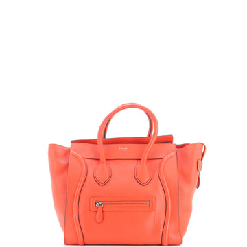 Celine Luggage Bag Grainy Leather Mini