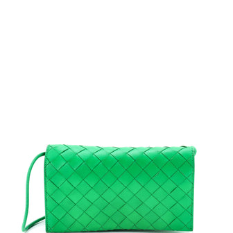 Bottega Veneta Wallet on Strap Intrecciato Nappa Mini