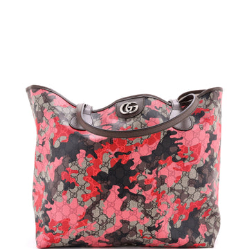 Gucci GG Open Tote GG Camouflage Coated Canvas Large