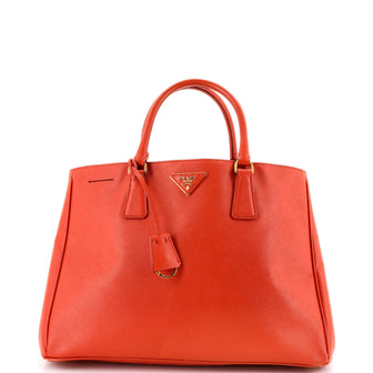 Prada Lux Open Tote Vernice Saffiano Leather Large