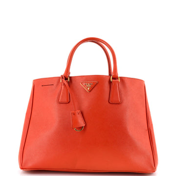 Prada Lux Open Tote Vernice Saffiano Leather Large