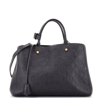 Louis Vuitton Montaigne Handbag Monogram Empreinte Leather GM
