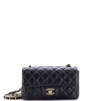 Chanel Classic Single Flap Bag Quilted Lambskin Mini