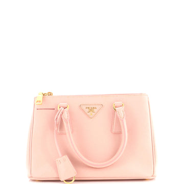 Prada Double Zip Lux Tote Saffiano Leather Small