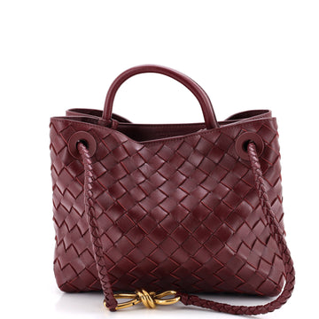 Bottega Veneta Andiamo Top Handle Bag Intrecciato Nappa Small