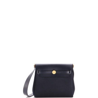 Hermes Herbag Zip Toile and Leather 20