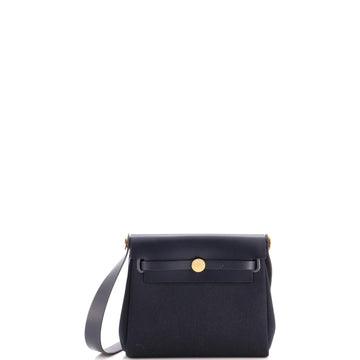 Hermes Herbag Zip Toile and Leather 20