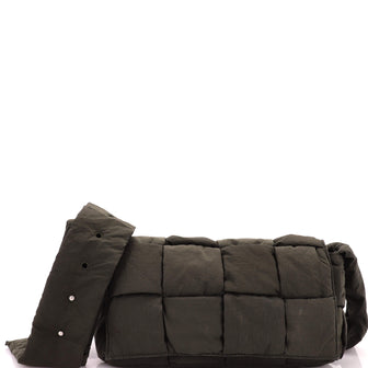 Bottega Veneta Padded Tech Cassette Crossbody Bag Intrecciato Nylon