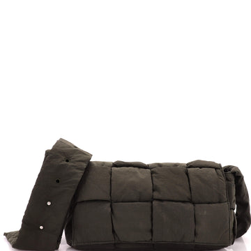 Bottega Veneta Padded Tech Cassette Crossbody Bag Intrecciato Nylon