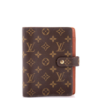 Louis Vuitton Ring Agenda Cover Monogram Canvas MM