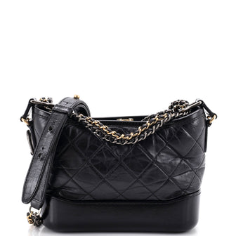 Chanel Gabrielle Hobo Quilted Aged Calfskin Small