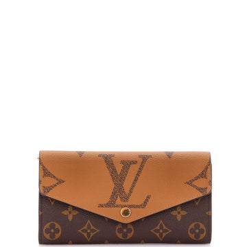 Louis Vuitton Sarah Wallet NM Reverse Monogram Giant and Monogram Canvas