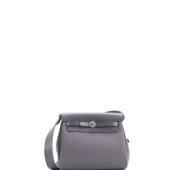 Hermes Herbag Zip Toile and Leather 20